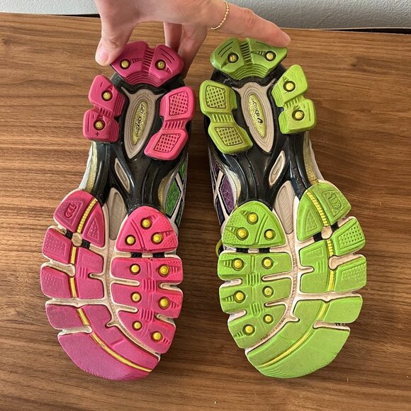 Asics Gel Kinsei 4, Mosaic Neon Multicolor, Size 8 - Picture 7 of 8